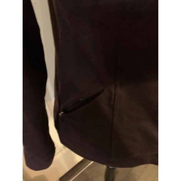 ๐ 2/$20 ๐ Brown Jockey Large Zip Up Jacket with Pockets Athletic Ware - Picture 5 of 5
